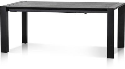 Ex Display - Viola Extendable (1.8m - 2.8m) Wooden Dining Table - Black by Interior Secrets - AfterPay Available