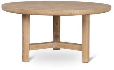 Ex Display - Yamila 1.52m Elm Round Dining Table - Natural by Interior Secrets - AfterPay Available