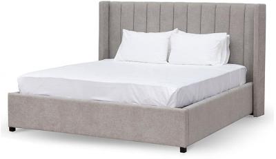 Hillsdale Wide Base King Bed Frame - Oyster Beige - Last One by Interior Secrets - AfterPay Available