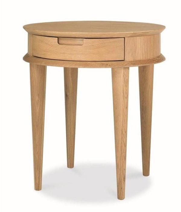 Johansen Scandinavian Oak Lamp Side Table with Drawers - Natural by Interior Secrets - AfterPay Available