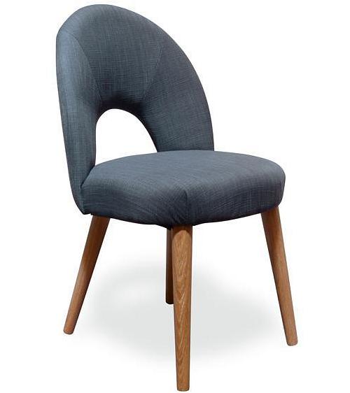 Johansen Upholstered Modern Dining Chair - Steel Fabric - Last One by Interior Secrets - AfterPay Available
