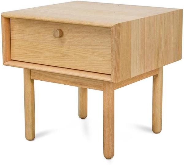 Kenston Wooden Lamp Side Table with Drawer - Natural by Interior Secrets - AfterPay Available