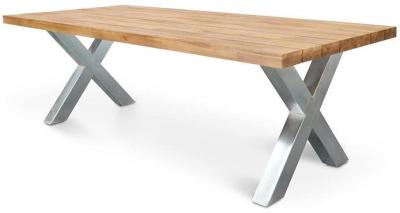 Kent 2.5m Outdoor Dining Table - Galvanized by Interior Secrets - AfterPay Available