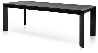 Lambert 2.4m Wooden Dining Table - Full Black by Interior Secrets - AfterPay Available