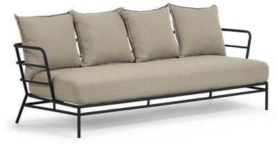 Mare Steel Frame Outdoor Sofa - Beige by Interior Secrets - AfterPay Available