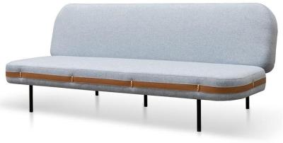 Melinda 3 Seater Fabric Sofa Bed - Light Blue by Interior Secrets - AfterPay Available