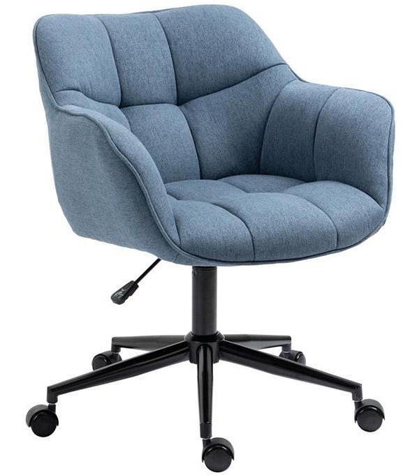 Mir Fabric Office Chair - Blue & Grey by Interior Secrets - AfterPay Available
