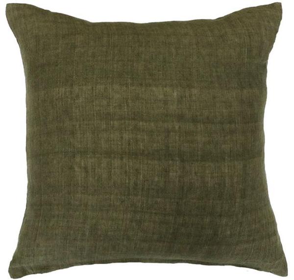 Mulberi Indira Linen Cushion - Military by Interior Secrets - AfterPay Available