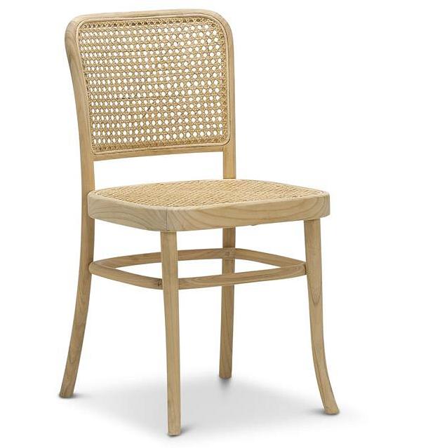 Set of 2 - Zara Teak Wood Cane Dining Chair - Natural by Interior Secrets - AfterPay Available