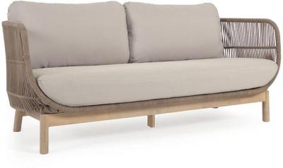 Talina 3 Seater Outdoor Sofa - Beige by Interior Secrets - AfterPay Available