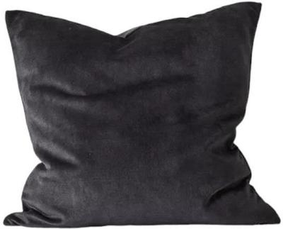 Weave Ava 50cm Velvet Cushion - Coal by Interior Secrets - AfterPay Available