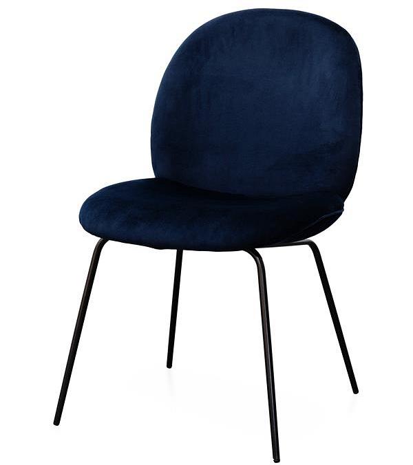 Willis Dining Chair - Navy Velvet by Interior Secrets - AfterPay Available