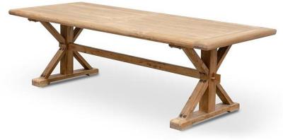 Winston Reclaimed 2.4m Elm Wood Dining Table - Rustic Natural by Interior Secrets - AfterPay Available