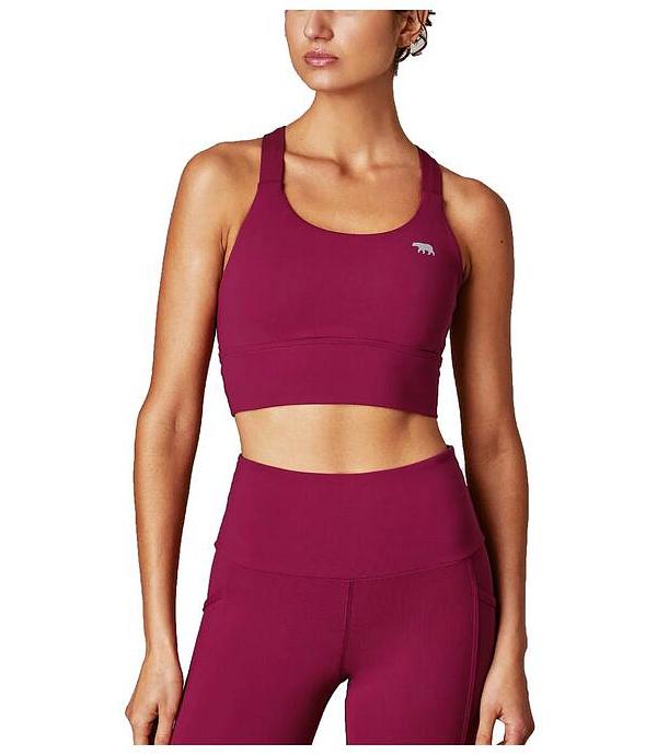 Women's Power Up Long Line High Support Sports Bra, Red /
