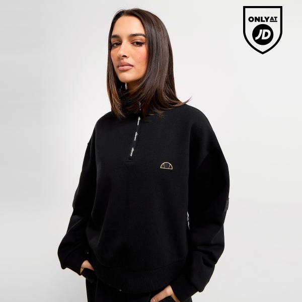 Ellesse 1/4 Zip Crop Track Top