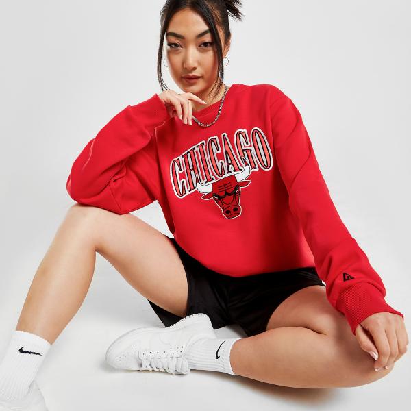 New Era NBA Chicago Bulls Satin Crew Sweatshirt