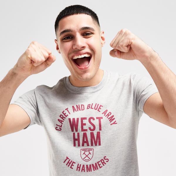 Official Team West Ham United FC Claret And Blue Army T