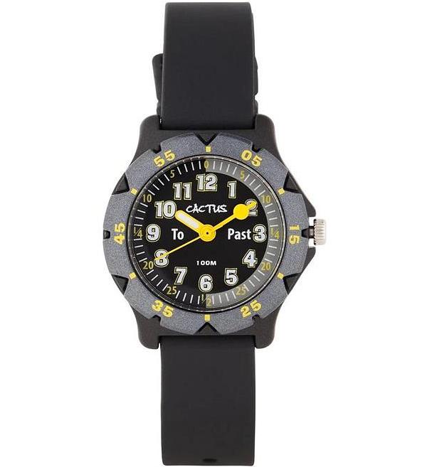 Cactus Hero Waterproof Time Teacher Watch - Black