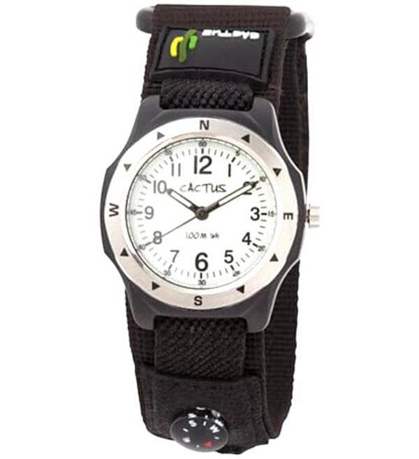 Cactus Navigator Kids Waterproof Watch - Black