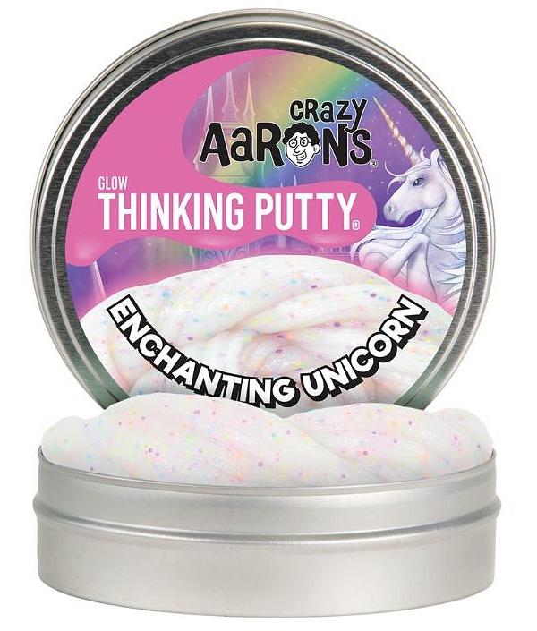 Crazy Aarons Glow Thinking Putty Enchanting Unicorn
