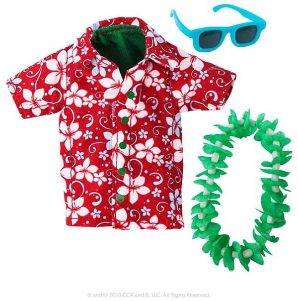 Elf on a shelf CLAUS COUTURE COLLECTION® HOLIDAY HAWAIIAN SHIRT