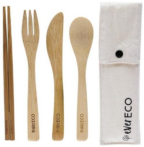 Ever Eco Bamboo Cutlery and Chopsticks Set