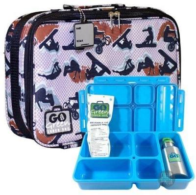 Extreme Sports Go Green Lunch Box Set