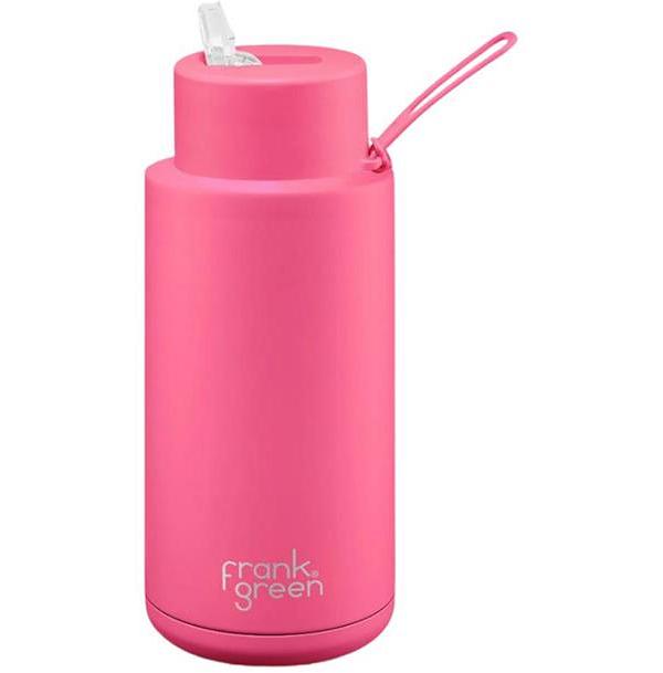 Frank Green 34oz Neon Pink Drink Bottle