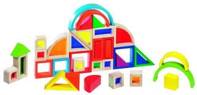 Goki Rainbow Building Blocks with Windows