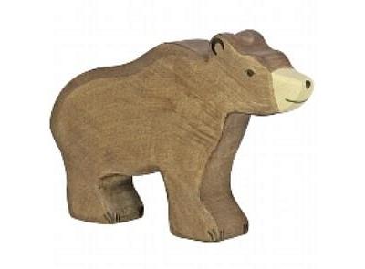 Holztiger Wooden Brown Bear