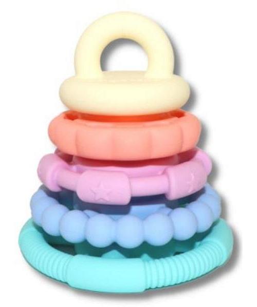 Jellystone Rainbow Stacker and Teether Toy - Pastel
