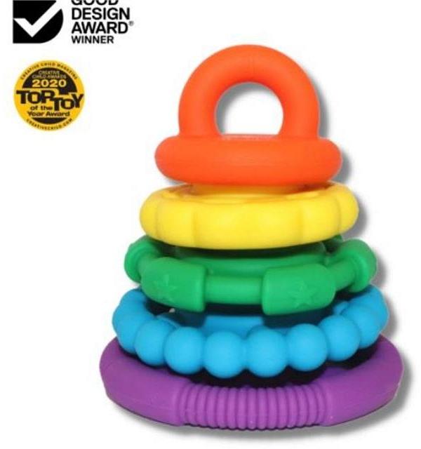 Jellystone Rainbow Stacker and Teether Toy - Rainbow Bright
