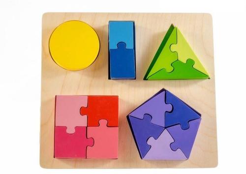 Kiddie Connect Jigsaw  Shape Fraction Puzzle