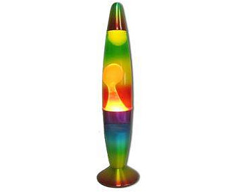 Rainbow Lava Lamp 42cm