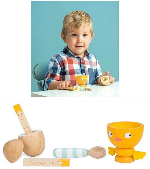 Le Toy Van Honeybake Chicky Chick Egg Cup Set