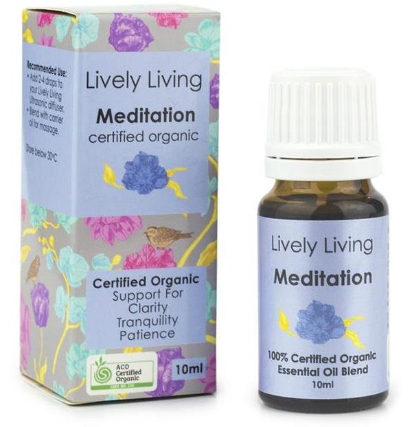 Lively Living 100% Certified Organic Essential Oil Meditation