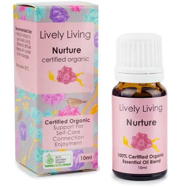 Lively Living 100% Certified Organic Essential Oil Nurture