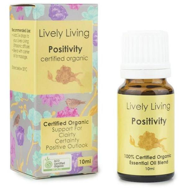Lively Living 100% Certified Organic Essential Oil Positivity