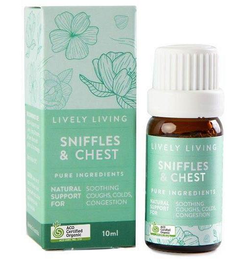 Lively Living Pure Essential Oil Sniffles and Chest
