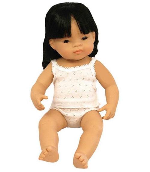 Miniland Asian Baby Girl Doll