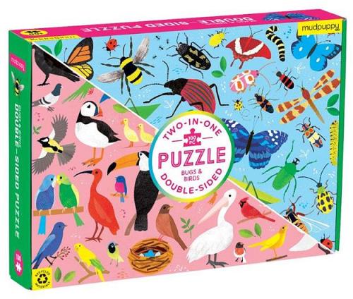 Double Sided Puzzle 100Pc Bugs & Birds
