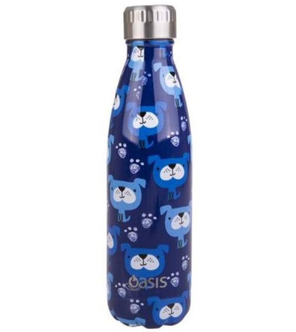 Oasis Kids Insulated Stainless Steel Drink Bottle (500ml) Blue Heeler