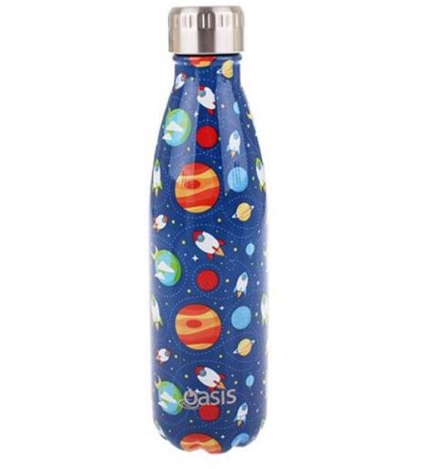 Oasis Kids Insulated Stainless Steel Drink Bottle (500ml) Outer Space