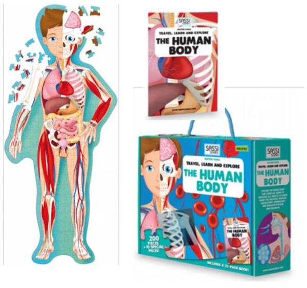 The Human Body 200pc Puzzle and Book