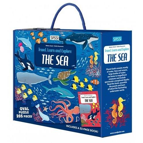 Travel, Learn and Explore Sea Puzzle and Book Set 205 pcs