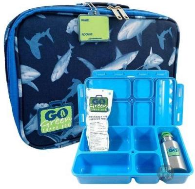 Shark Frenzy Go Green Lunch Box Set