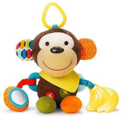 Skip Hop Bandana Buddies Monkey Stroller Toy