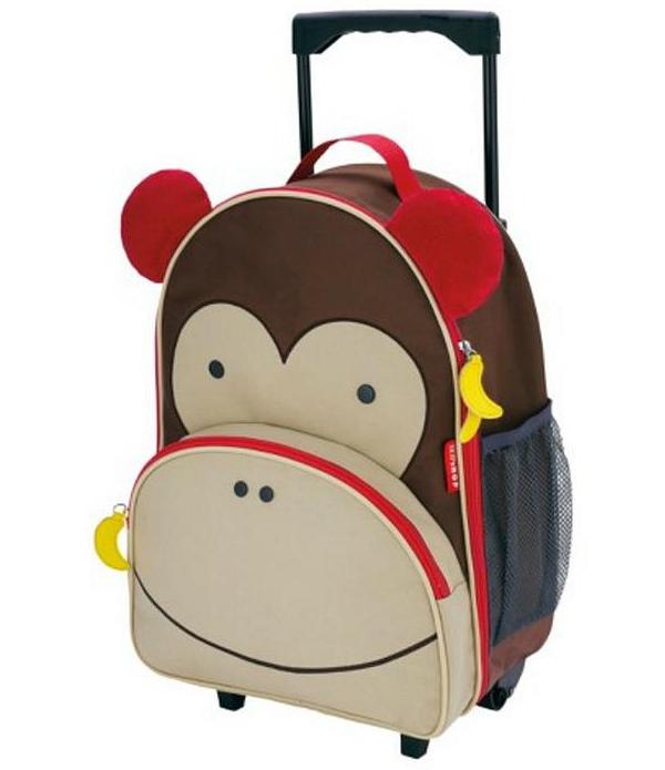 Skip Hop Rolling Luggage Monkey