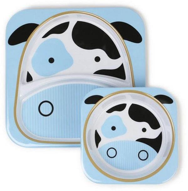 Skip Hop Zoo Cow Melamine Dinnerware