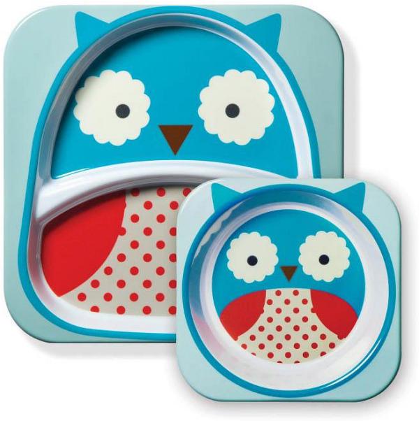 Skip Hop Zoo Owl Melamine Dinnerware